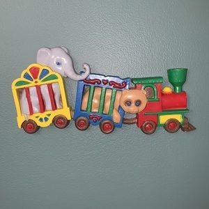 Vintage 1991 Burwood Train Wall Plaque Decor